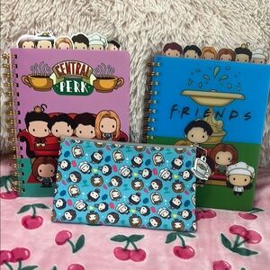 FRIENDS Pink and Blue Hair Accessories Set with Cute Designs